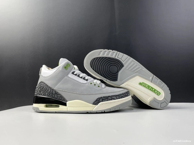 136064-006 3 Jordan Retro Chlorophyll Air 0811